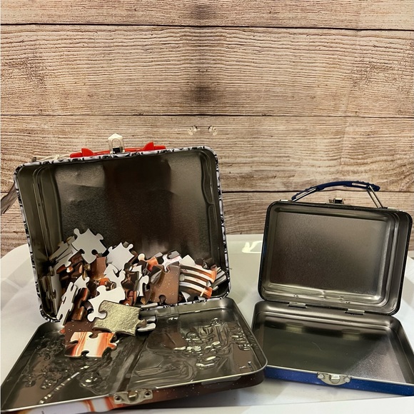 Star Wars Mini Metal Lunch Box - The Tin Box Co Luke Skywalker Princess Leia - Picture 2 of 3